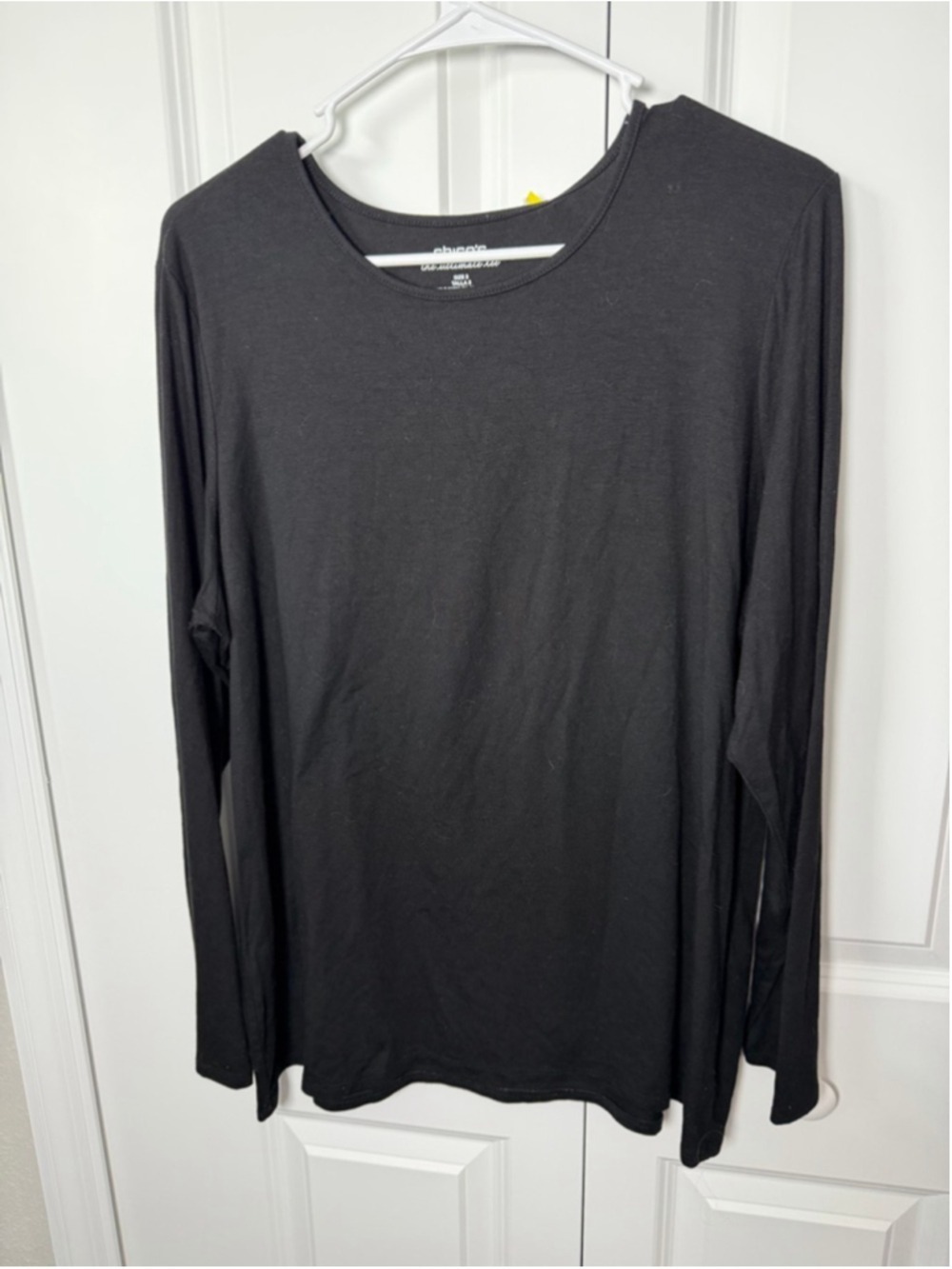 Chico's Black Long Sleeve Tee XL